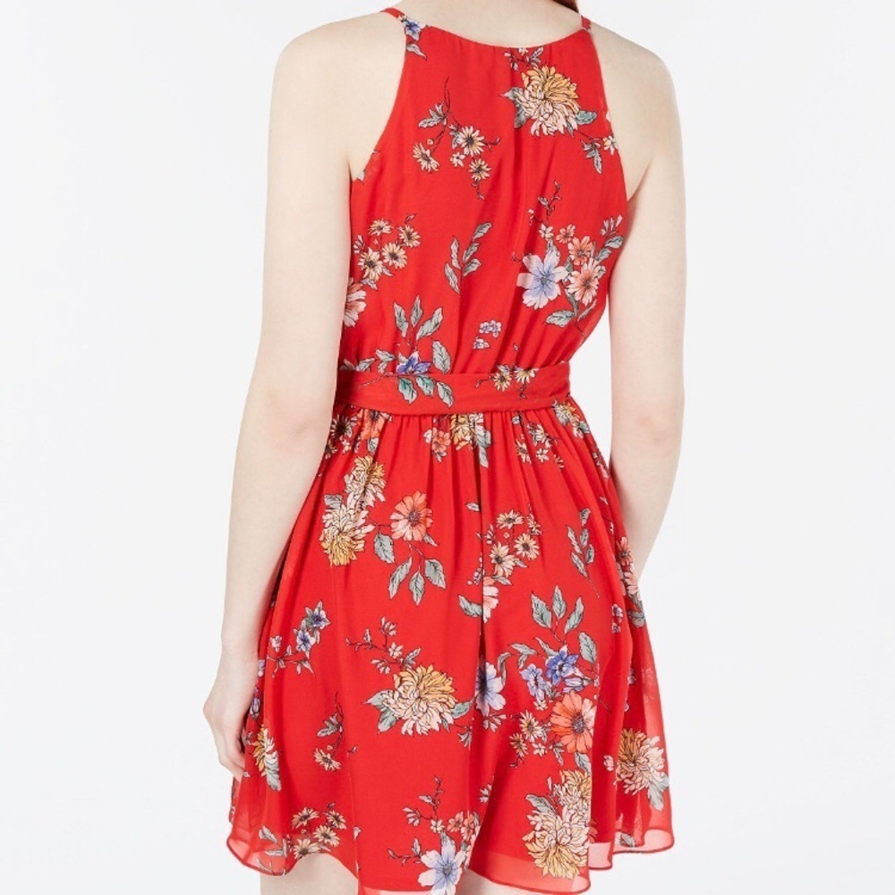 BCX RUFFLE DETAIL FIT & FLAIR DRESS SIZE MEDIUM - Picture 2 of 5